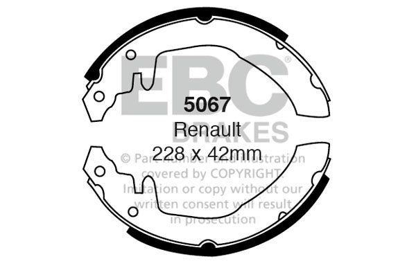 EBC Brake Shoe Replacement Set (5060)
