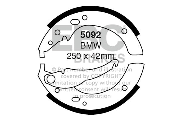 EBC Brakes Standard Disc Premium OE Replacement (Pair) (D2226)