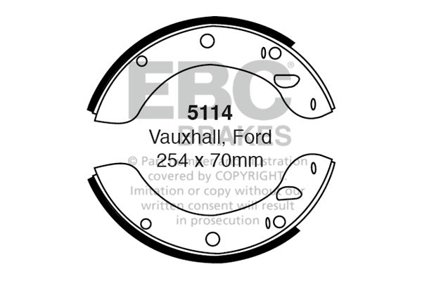 EBC Brake Shoe Replacement Set (5115)