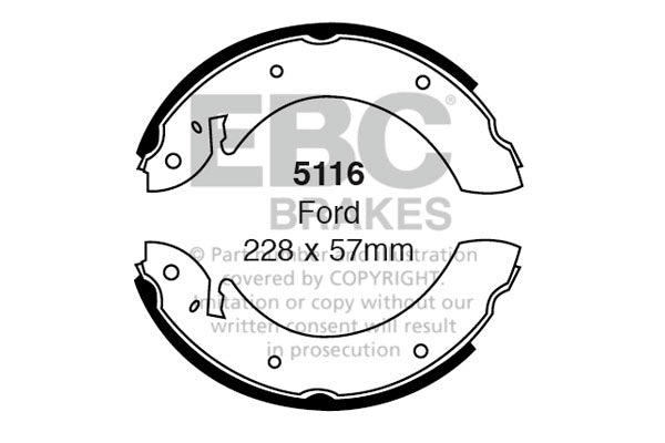 EBC Brake Shoe Replacement Set (5292)