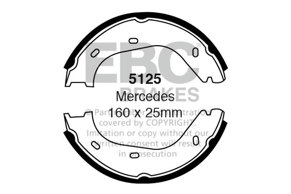 EBC Brake Shoe Replacement Set (6580)