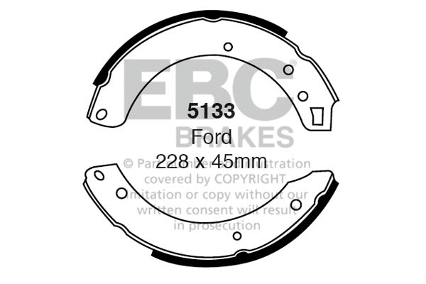 EBC Brake Shoe Replacement Set (6694)