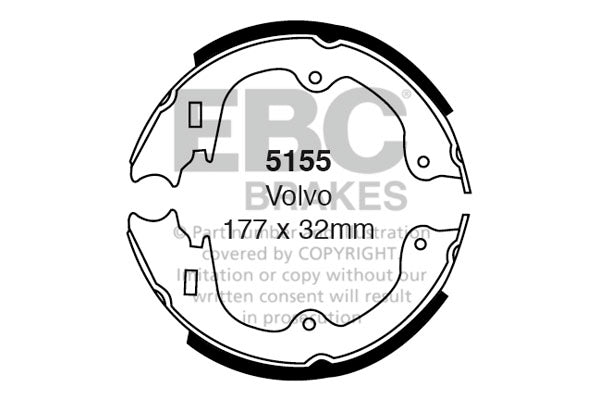 EBC Brake Shoe Replacement Set (5196)