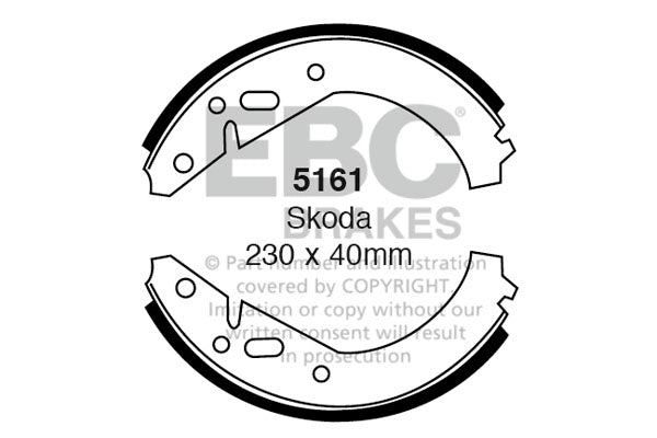 EBC Brake Shoe Replacement Set (6441)