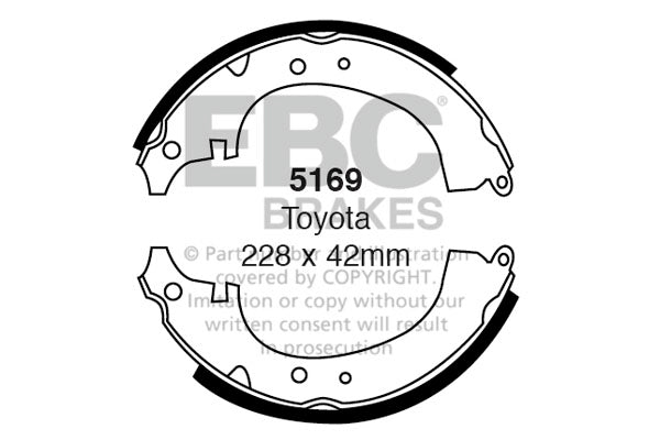 EBC Brake Shoe Replacement Set (6634)