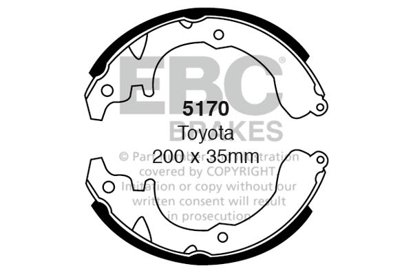 EBC Brake Shoe Replacement Set (5169)