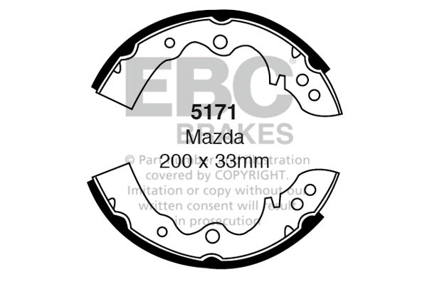 EBC Brake Shoe Replacement Set (6458)