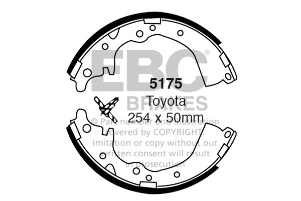 EBC Brake Shoe Replacement Set (6405)