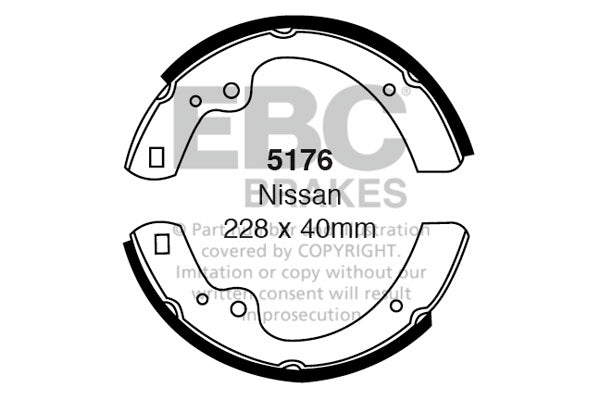 EBC Brake Shoe Replacement Set (5262)