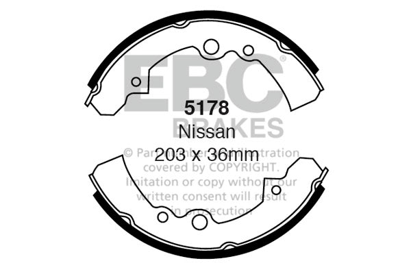 EBC Brake Shoe Replacement Set (5265)