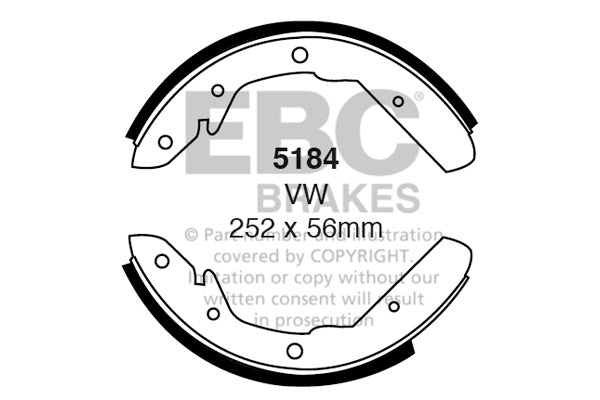EBC Brake Shoe Replacement Set (5155)
