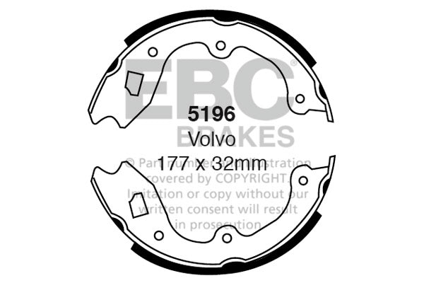 EBC Brake Shoe Replacement Set (5214)
