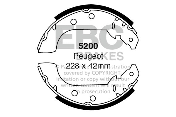 EBC Brake Shoe Replacement Set (5071)