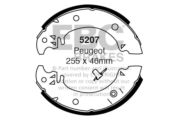 EBC Brake Shoe Replacement Set (5270)