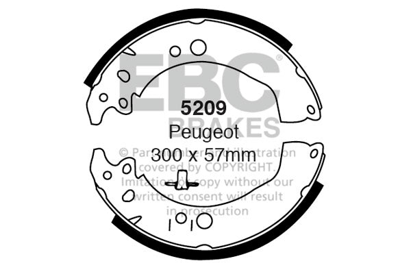 EBC Brake Shoe Replacement Set (6703)