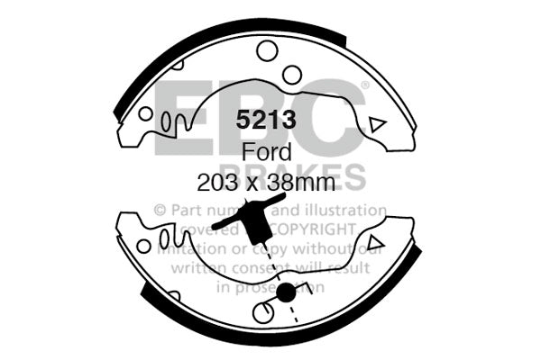 EBC Brake Shoe Replacement Set (5291)