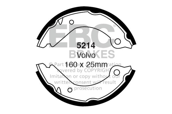 EBC Brake Shoe Replacement Set (6465)