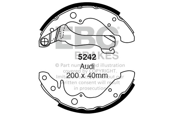 EBC Brake Shoe Replacement Set (5269)