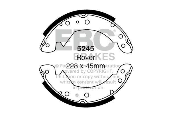 EBC Brake Shoe Replacement Set (6342)