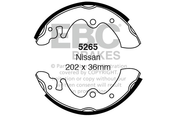 EBC Brake Shoe Replacement Set (6387)