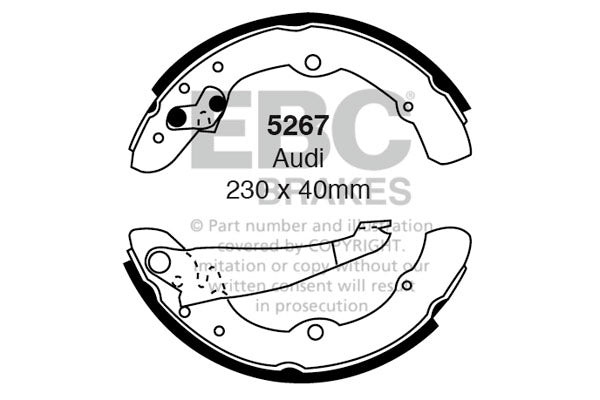 EBC Brake Shoe Replacement Set (6498)
