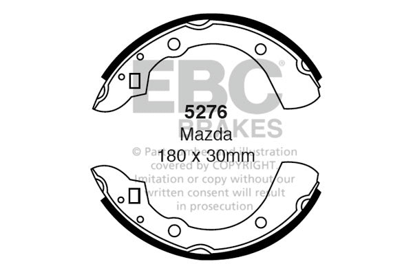 EBC Brake Shoe Replacement Set (6424)