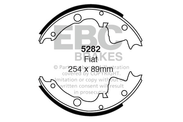 EBC Brake Shoe Replacement Set (6384)