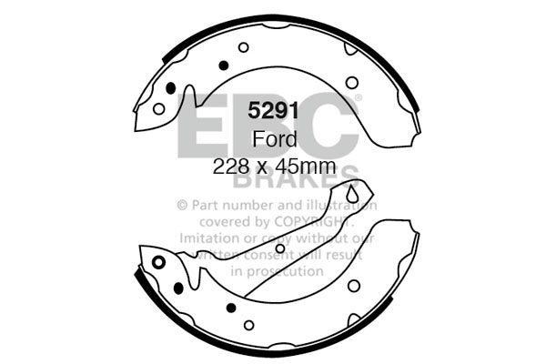 EBC Brakes Standard Disc Premium OE Replacement (Pair) (D7715)
