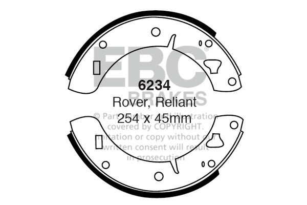 EBC Brake Shoe Replacement Set (5341)