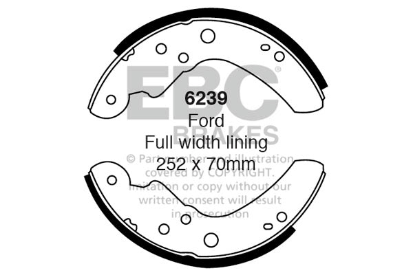 EBC Brake Shoe Replacement Set (6380)