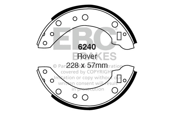 EBC Brake Shoe Replacement Set (5159)
