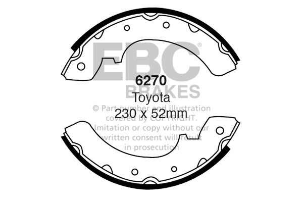 EBC Brake Shoe Replacement Set (6304)