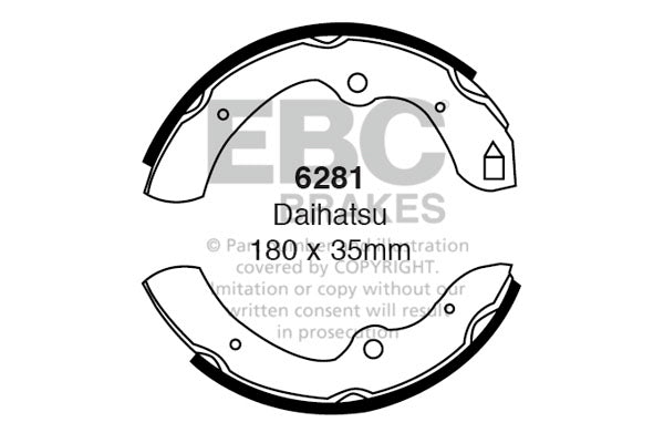 EBC Brake Shoe Replacement Set (6372)