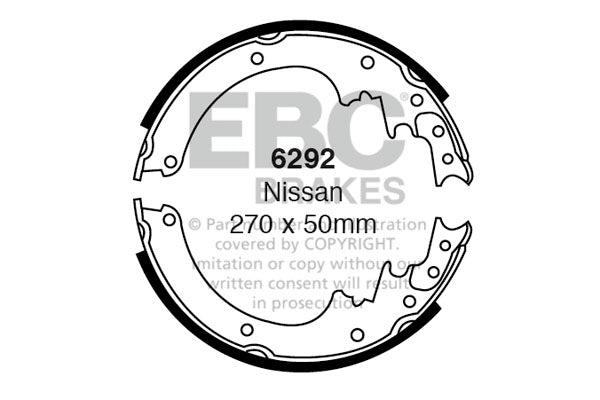 EBC Brake Shoe Replacement Set (6462)