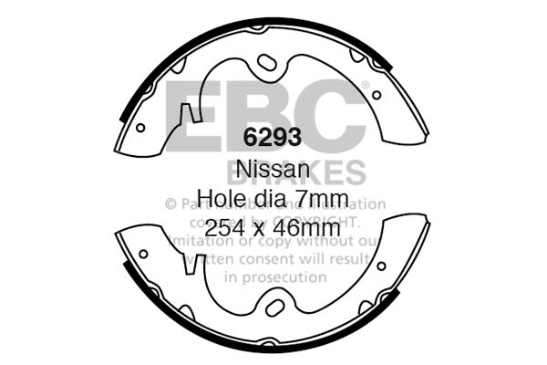 EBC Brake Shoe Replacement Set (6292)