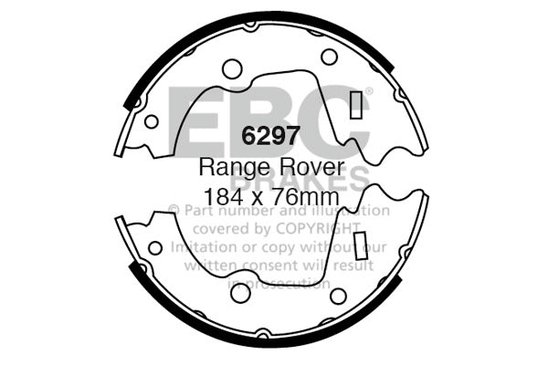 EBC Brake Shoe Replacement Set (6604)