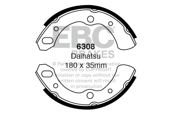 EBC Brake Shoe Replacement Set (6466)