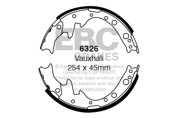 EBC Brake Shoe Replacement Set (5089)