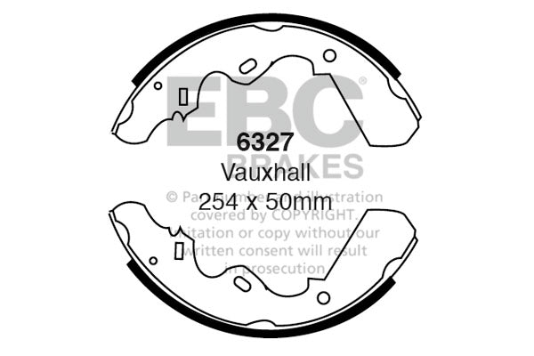 EBC Brake Shoe Replacement Set (6459)