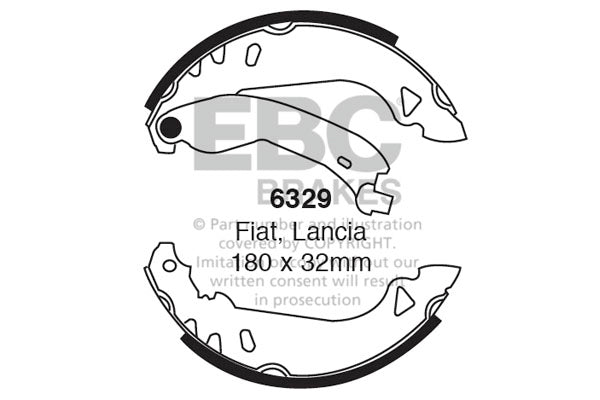 EBC Brake Shoe Replacement Set (5200)