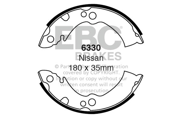 EBC Brake Shoe Replacement Set (5124)