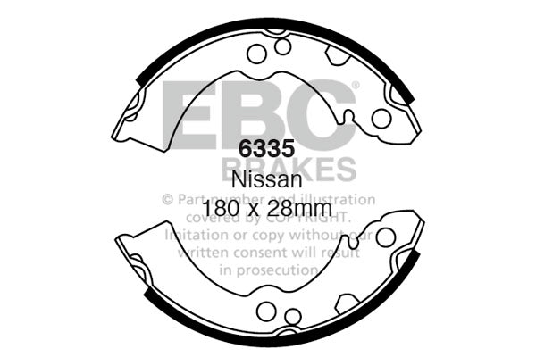 EBC Brake Shoe Replacement Set (6490)