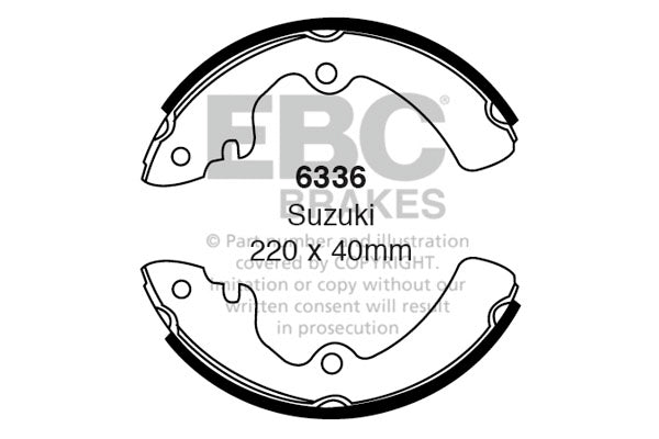 EBC Brake Shoe Replacement Set (6393)