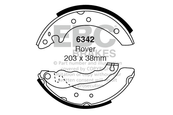 EBC Brake Shoe Replacement Set (5145)