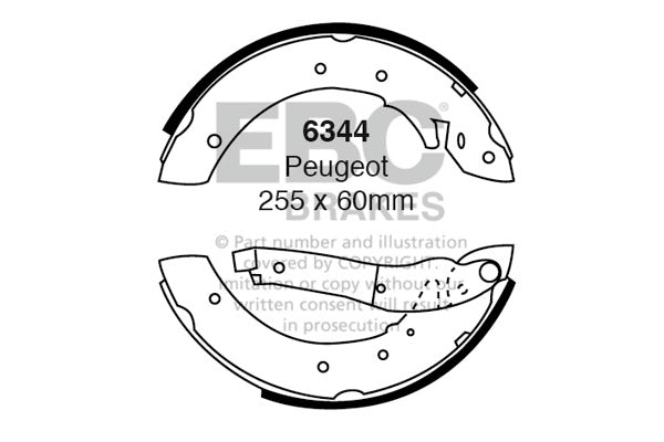 EBC Brake Shoe Replacement Set (6489)
