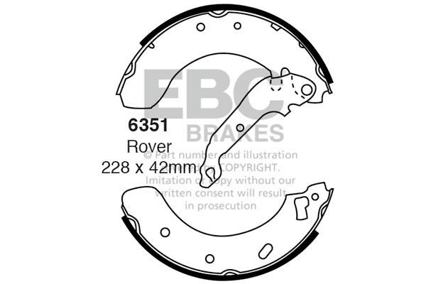 EBC Brake Shoe Replacement Set (5034)