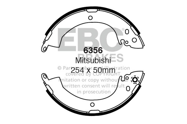 EBC Brake Shoe Replacement Set (6574)