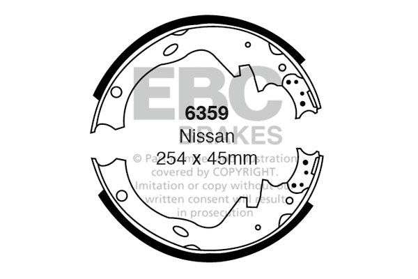 EBC Brake Shoe Replacement Set (6392)