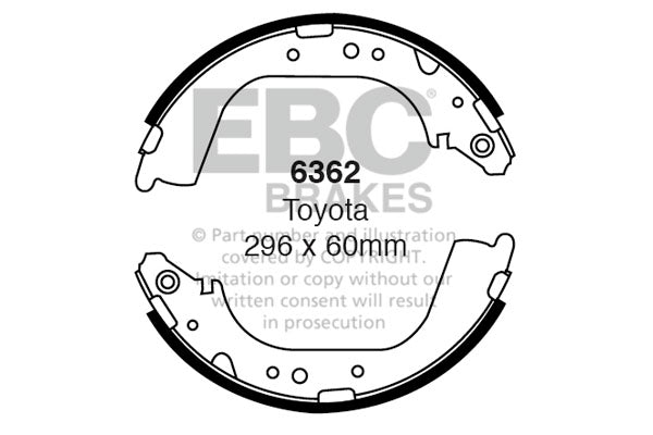 EBC Brake Shoe Replacement Set (5175)