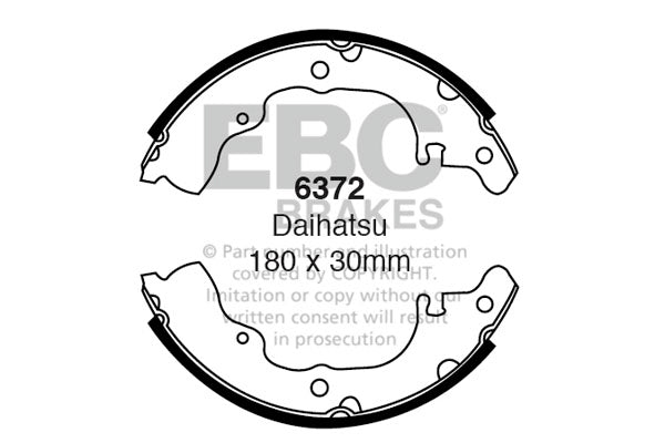 EBC Brake Shoe Replacement Set (6448)